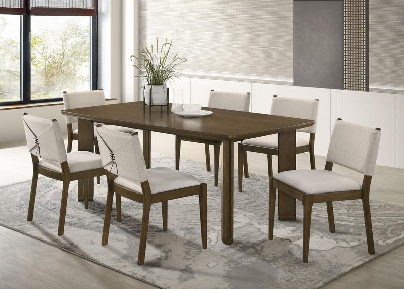 Ottowa 7-piece Rectangular Wood Dining Room Table Set Brown - 193661-S7
