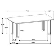 Ottowa 71-inch Rectangular Wood Dining Table Brown - 193661