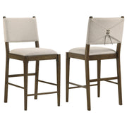 Ottowa Upholstered Counter Side Chair Brown (Set of 2) - 193669