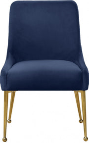 Owen Velvet Upholstered Dining Chair in Blue, Set of 2 - 744Navy