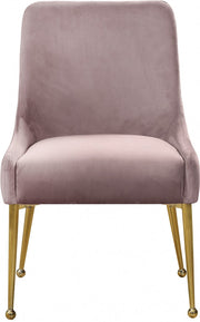 Owen Velvet Upholstered Dining Chair in Pink, Set of 2 - 744Pink