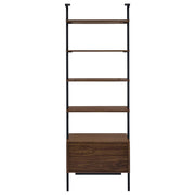 Owens 3-piece 96-inch Wall Mounted Bookshelf Set Walnut - 980074-S3