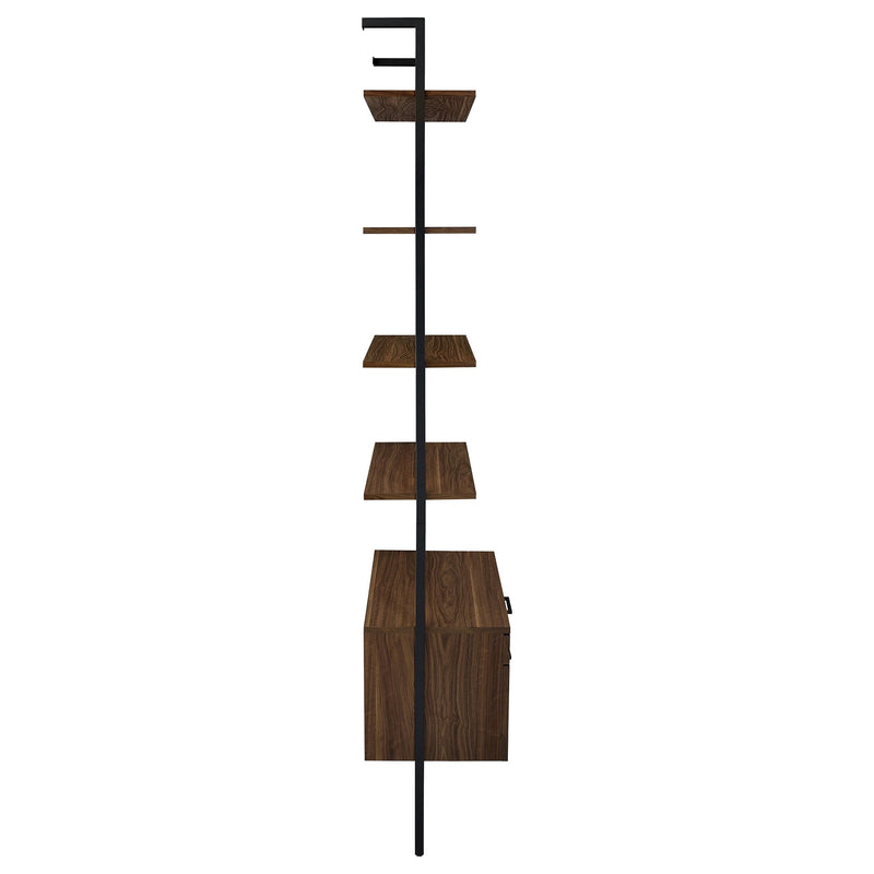 Owens 96-inch 4-shelf Storage Wall Bookshelf Walnut - 980074