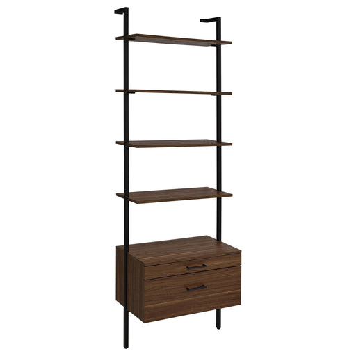 Owens 96-inch 4-shelf Storage Wall Bookshelf Walnut - 980074