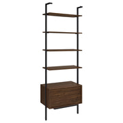 Owens 96-inch 4-shelf Storage Wall Bookshelf Walnut - 980074