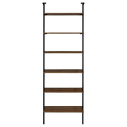 Owens 96-inch 6-shelf Wall Bookshelf Walnut - 980072