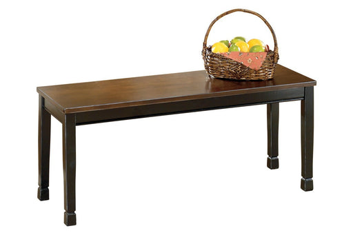 Owingsville Black/Brown Dining Bench - Gate FurnitureAccent Bench