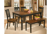 Owingsville Black/Brown Dining Chair (Set of 2) - Gate FurnitureDining Chair