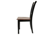 Owingsville Black/Brown Dining Chair (Set of 2) - Gate FurnitureDining Chair