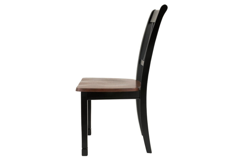 Owingsville Black/Brown Dining Chair (Set of 2) - Gate FurnitureDining Chair