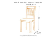 Owingsville Black/Brown Dining Chair (Set of 2) - Gate FurnitureDining Chair