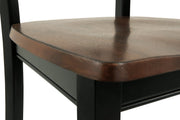 Owingsville Black/Brown Dining Chair (Set of 2) - Gate FurnitureDining Chair