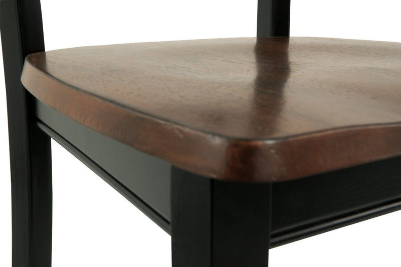 Owingsville Black/Brown Dining Chair (Set of 2) - Gate FurnitureDining Chair