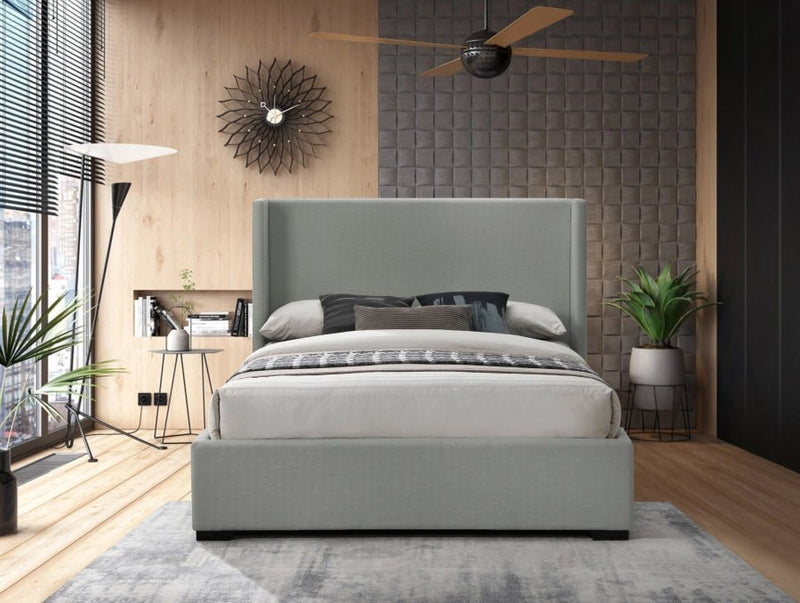 Oxford Linen Textured Full Bed (3 Boxes) Grey - OxfordGrey-F