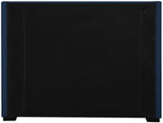 Oxford Linen Textured King Bed (3 Boxes) Blue - Gate FurnitureKing Bed
