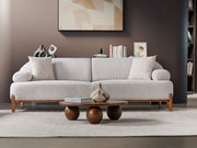 Pablo 3-pieces (Sofa & Loveseat & Chair) Livingroom Set in Cream - 200-ST-PAB-SOFT03-321