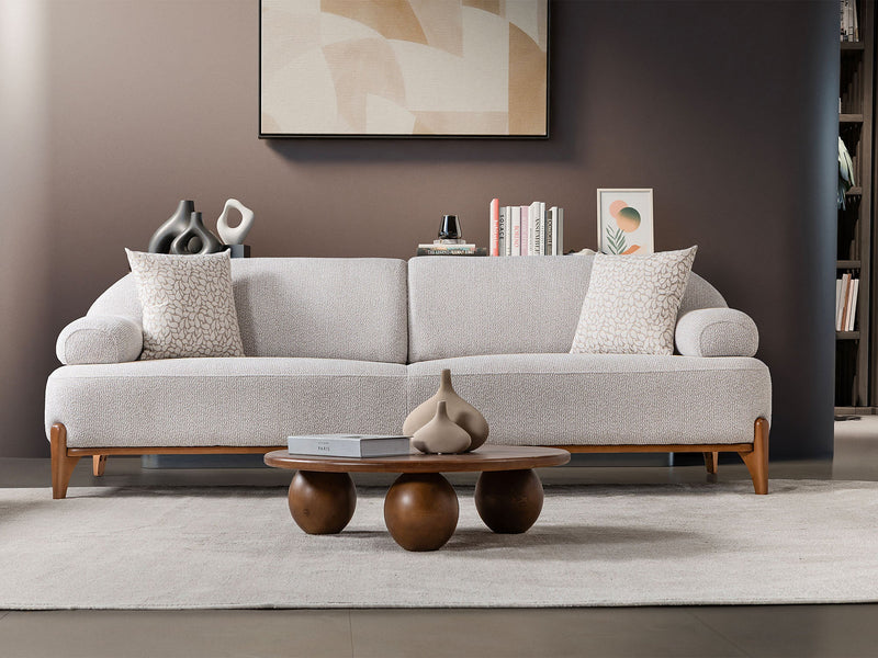 Pablo 3-pieces (Sofa & Loveseat & Chair) Livingroom Set in Cream - 200-ST-PAB-SOFT03-321