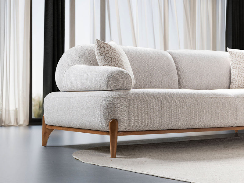 Pablo 3-pieces (Sofa & Loveseat & Chair) Livingroom Set in Cream - 200-ST-PAB-SOFT03-321