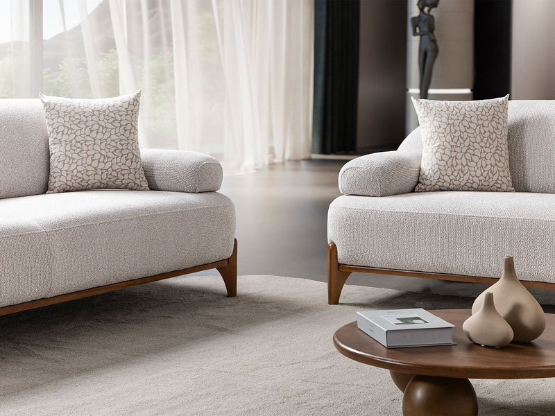 Pablo 3-pieces (Sofa & Loveseat & Chair) Livingroom Set in Cream - 200-ST-PAB-SOFT03-321