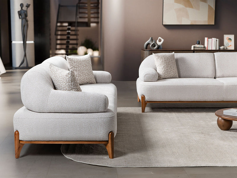 Pablo 3-pieces (Sofa & Loveseat & Chair) Livingroom Set in Cream - 200-ST-PAB-SOFT03-321