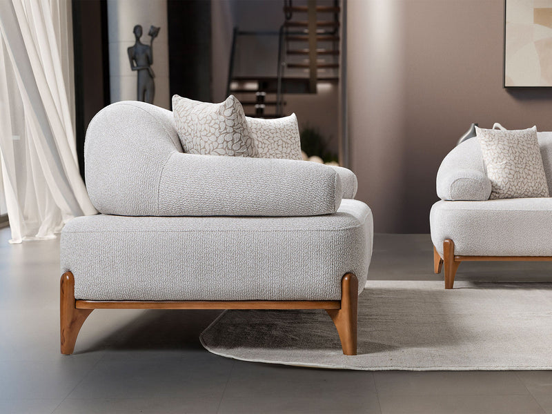 Pablo 3-pieces (Sofa & Loveseat & Chair) Livingroom Set in Cream - 200-ST-PAB-SOFT03-321