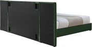 Pablo Velvet Queen Bed Green - Gate FurnitureQueen Bed