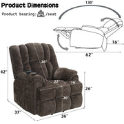 Pacay Power Recliner W/Lift & Heating & Massage - LV02998