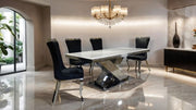 Palazzo Chrome Dining Table - FM33002SV-T-TABLE