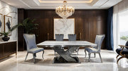 Palazzo Chrome Dining Table - FM33002SV-T-TABLE