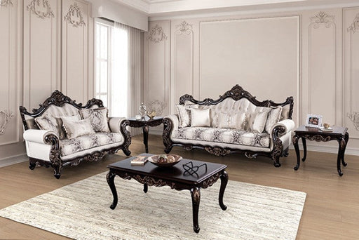 Palencia Dark Cherry/Beige Chair - FM65005BG-CH