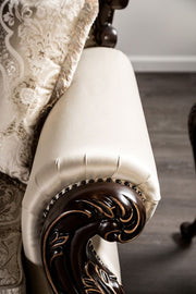 Palencia Dark Cherry/Beige Chair - FM65005BG-CH