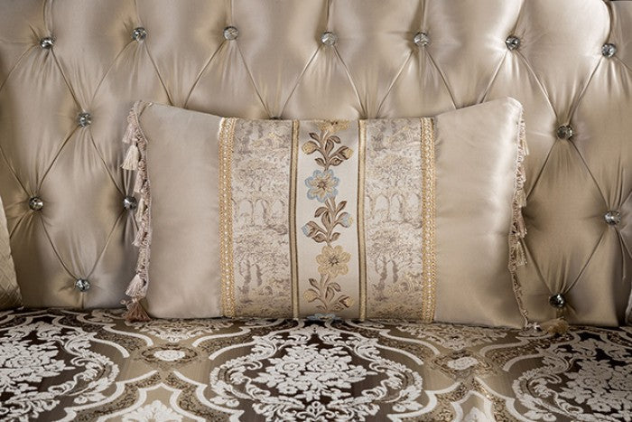 Palencia Dark Cherry/Beige Sofa - FM65005BG-SF