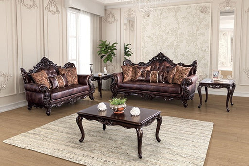 Palencia Dark Cherry/Brown Chair - FM65005BR-CH