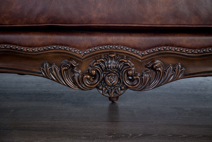 Palencia Dark Cherry/Brown Chair - FM65005BR-CH