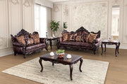Palencia Dark Cherry/Brown Sofa - FM65005BR-SF