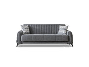 Palermo 3-pieces (Sofa & Loveseat & Chair) Livingroom Set Grey in Grey - 101-PAL-ROM07-321