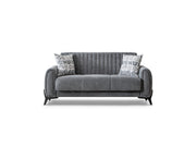 Palermo 3-pieces (Sofa & Loveseat & Chair) Livingroom Set Grey in Grey - 101-PAL-ROM07-321