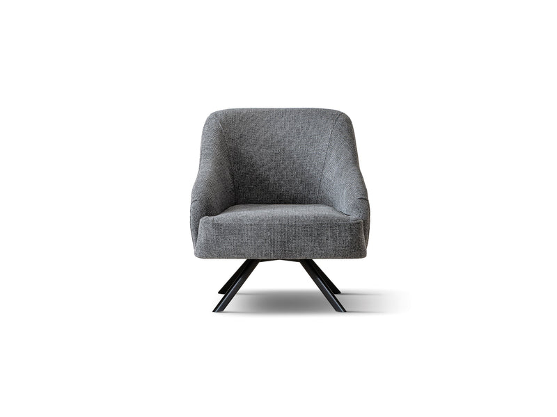 Palermo 4-pieces (Sofa & Loveseat & 2 Chair) Livingroom Set Grey in Grey - 101-PAL-ROM07-3211