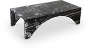 Palermo Marble Coffee Table in Black - 99093Black-CT