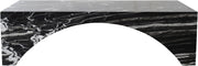 Palermo Marble Coffee Table in Black - 99093Black-CT
