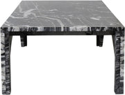 Palermo Marble Coffee Table in Black - 99093Black-CT