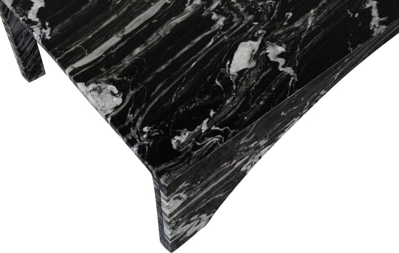 Palermo Marble Coffee Table in Black - 99093Black-CT
