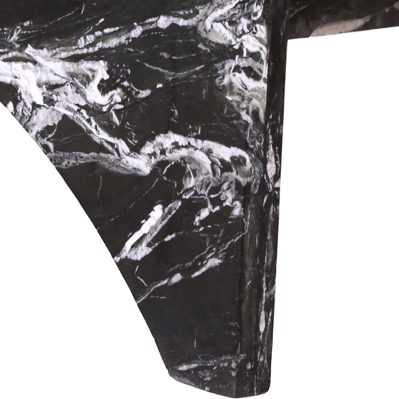 Palermo Marble Coffee Table in Black - 99093Black-CT