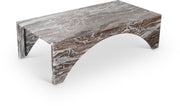 Palermo Marble Coffee Table in Brown - 99093Brown-CT