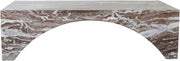 Palermo Marble Coffee Table in Brown - 99093Brown-CT