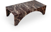 Palermo Marble Coffee Table in Burgundy - 99093Cherry-CT