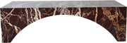 Palermo Marble Coffee Table in Burgundy - 99093Cherry-CT