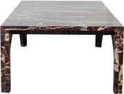 Palermo Marble Coffee Table in Burgundy - 99093Cherry-CT