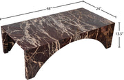 Palermo Marble Coffee Table in Burgundy - 99093Cherry-CT