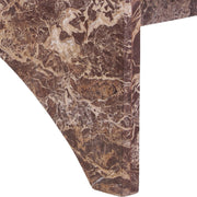 Palermo Marble Coffee Table in Burgundy - 99093Cherry-CT
